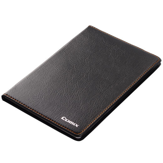 齐心皮面本简约系列C4612黑色A5-80页 商品图1