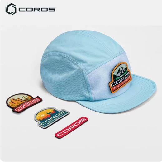 COROS 高驰户外透气速干运动帽个性勋章五片帽 商品图0