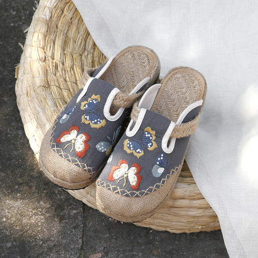 新款民族风，布鞋拖鞋手工编织鞋GF-T-18 商品图8