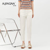 【特价不退换】阿菁娜白色九分薄款小脚裤F28X210038 商品缩略图2