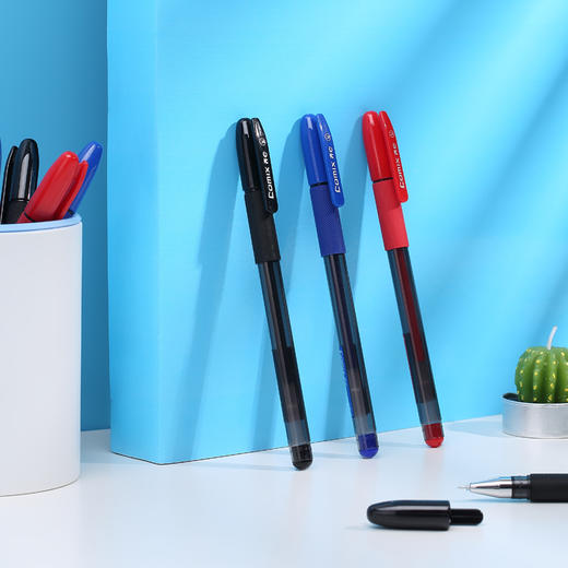 齐心中性笔GP038全针管细字0.38mm黑 商品图3