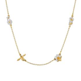 订购7周到｜Alex Monroe-Floral-花花 小蜜蜂 项链［英国设计师］