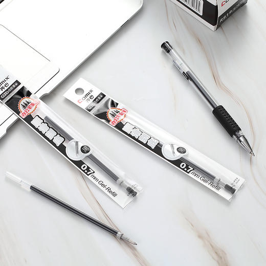 齐心中性笔替芯R919黑0.7MM（长30mm） 商品图3