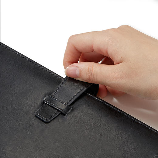 齐心皮面笔记本C5807黑18K114页 商品图3