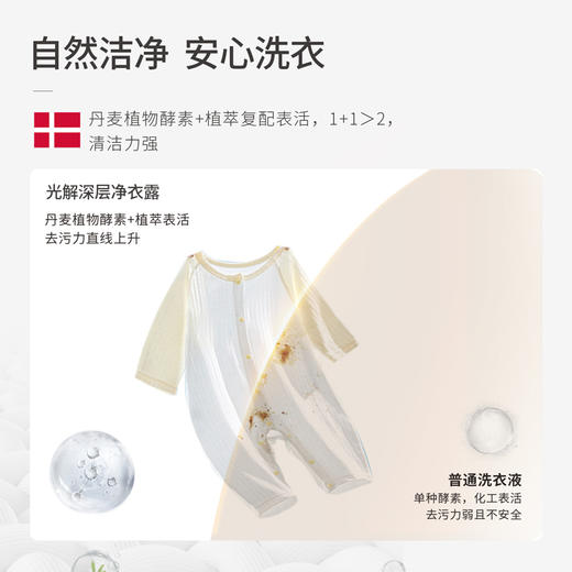 【已下架】618特惠 | 积分换购 | 光妙净 全效净衣露500g 宝宝衣物焕新洗衣液 持久留香除菌抑菌[福利品] 商品图2