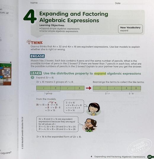 【中商原版】Math in Focus Grade 6B 焦点数学 六年级下册套装 学生书+课外练习作业本 英文原版 美国HMH教材 小学新加坡数学 商品图6