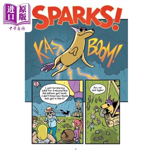 【中商原版】学乐桥梁漫画 真假狗英雄2 Sparks 2 Double Dog Dare 儿童图像小说 故事图画书 英文原版 进口图书 商品图2