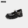 [白鹿同款]MIO米奥春季松糕底玛丽珍女鞋厚底单鞋复古百搭小皮鞋M234432606 商品缩略图0