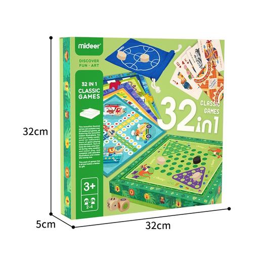 弥鹿（MiDeer）儿童玩具多功能桌游棋盘游戏大全男孩女孩礼物亲子早教棋类玩具 32合1功能棋六一儿童节礼物 商品图8