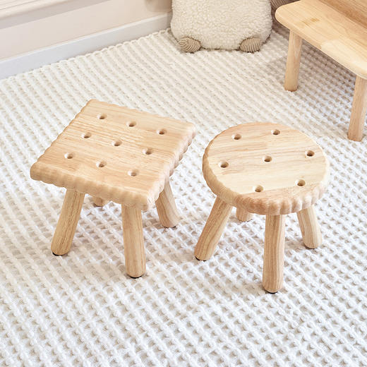 喜梦宝实木儿童凳创意饼干凳-成都周年庆 商品图0