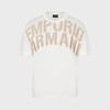 EMPORIO ARMANI 阿玛尼 男士字母徽标印花圆领短袖T恤 白色 3R1TZ2 1JUVZ 01G1 商品缩略图0