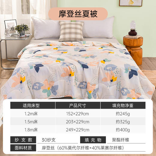 雅芳婷INS风空调被夏薄被可机洗夏被透气单人双人夏季薄款被子 商品图5