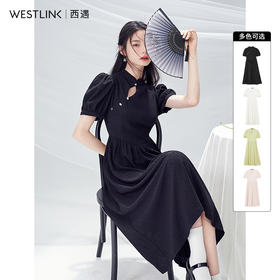 西遇新中式连衣裙女春季新款设计感小众改良小个子小裙子D0130039