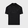 EMPORIO ARMANI 阿玛尼 男士老鹰徽标刺绣天丝混纺平纹针织圆领短袖T恤 黑色 3R1TZ2 1JUVZ 0094 商品缩略图0
