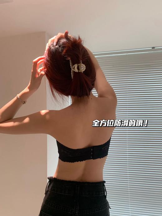 老米优品/女神款抹胸《花卉蕾丝🌼无肩带防走光bra》夏天一定要有的抹胸式文胸，小胸妹纸也可，不滑落，绝美细节！NY230601C 商品图6