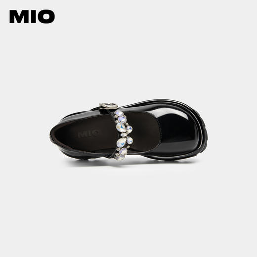 [白鹿同款]MIO米奥春季松糕底玛丽珍女鞋厚底单鞋复古百搭小皮鞋M234432606 商品图2