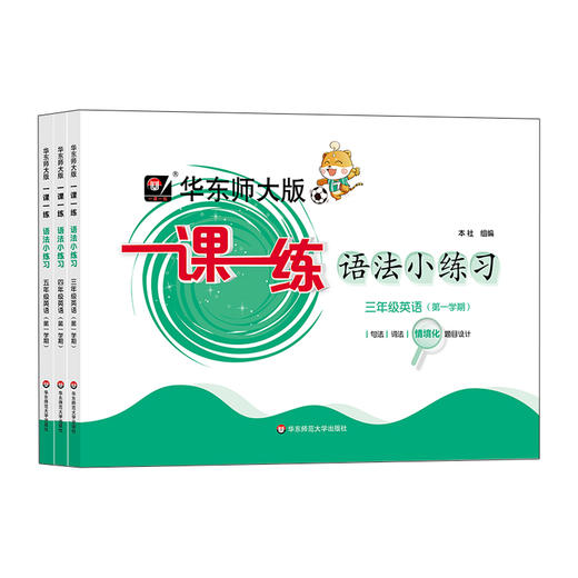 2024华东师大版一课一练语法小练习3-5年级第一学期 套装3册 商品图1