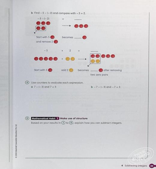 【中商原版】Math in Focus Grade 7A 焦点数学Course 2A七年级上册套装 学生书+作业本 英文原版 美国HMH教材 小学新加坡数学 商品图6