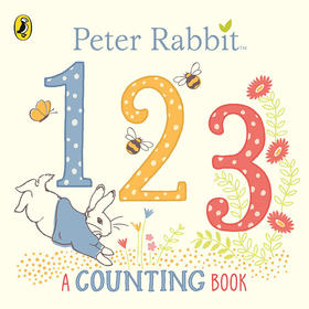 彼得兔123儿童数字启蒙绘本纸板书 英文原版 Peter Rabbit 123