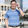 买一送一❗️新款爸爸装短袖t恤男士40-50岁】柔软舒适透气 中老年人冰丝圆领条纹男装父亲节礼物优选粉丝专属男士父亲节礼物新年礼盒年货礼盒 商品缩略图0