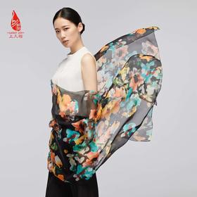 SAINTJOY/上久楷夏季真丝长巾 桑蚕丝  花海繁星  CJS22076