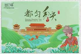 都匀毛尖二级绿茶跟我去都匀礼盒装48g
