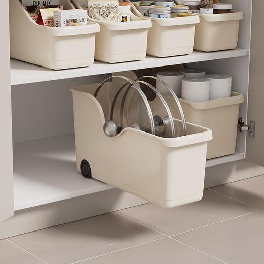 FaSoLa 厨房柜橱收纳盒直角设计窄长型储物盒厨具整理盒日式抽屉式 商品图4