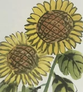  【国画教程】向日葵的画法 
