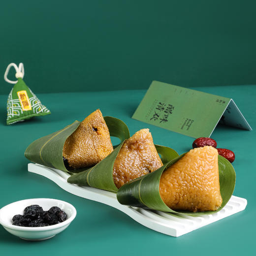 【美和居-国家非遗】山西青塘江米黄米粽子 端午送礼手工粽醋味清欢礼盒装 商品图3