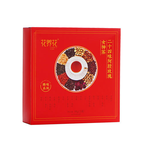 【气血补给】花养花 24味玫瑰阿胶女神茶84g（5罐） 商品图5