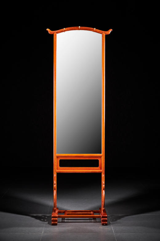 红桥红  家具严选  缅甸花梨（大果紫檀）  【177如意试衣镜】 商品图1