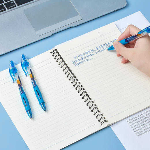 齐心中性笔GP108黑色0.5mm弹簧子弹头 商品图4