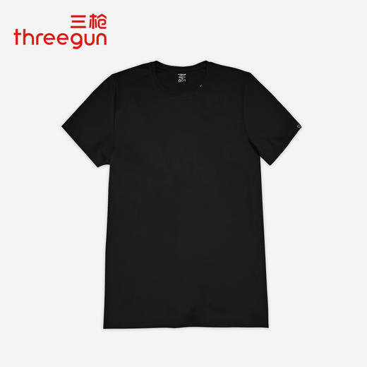 Threegun三枪 【凉感木代尔】网眼圆领男士短袖T恤-24137A011 商品图2