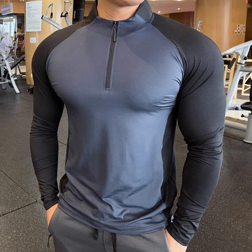 跃牌【跃LEAP-ACTIVE】系列健身衣服男速干衣运动教练工服训练服速干长袖秋季健身服805 商品图1