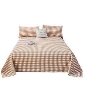 无印风原棉全棉老粗布床单三件套加厚凉席纯棉被单双人大炕单_HLY