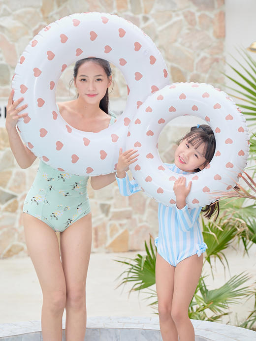 【ins可爱复古！亲子游泳圈】加厚儿童复古条纹游泳圈，多种款式可选，充气宝宝腋下圈，樱桃浮圈 商品图3