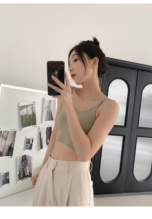 老米优品/🌸篙级美背！《无痕冰丝乳胶固定杯美背文胸》背交叉设计心动bra，一件满足多种需求~~凉爽透气，细节很赞！NY230601A 商品图3