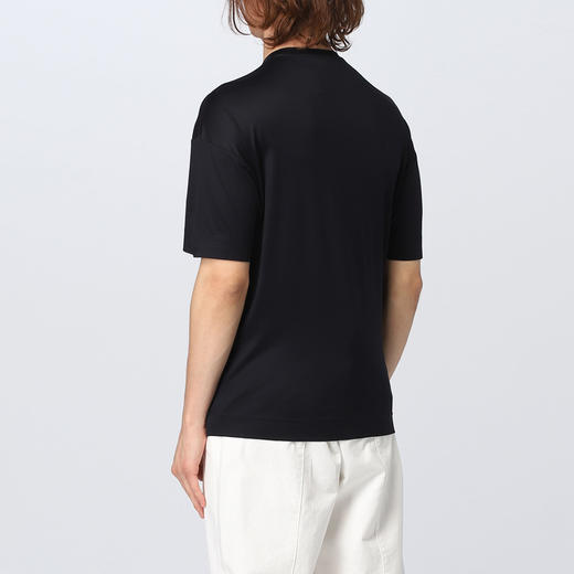EMPORIO ARMANI 阿玛尼 男士字母徽标印花圆领短袖T恤 深蓝色 3R1TZ2 1JUVZ 09J1 商品图1