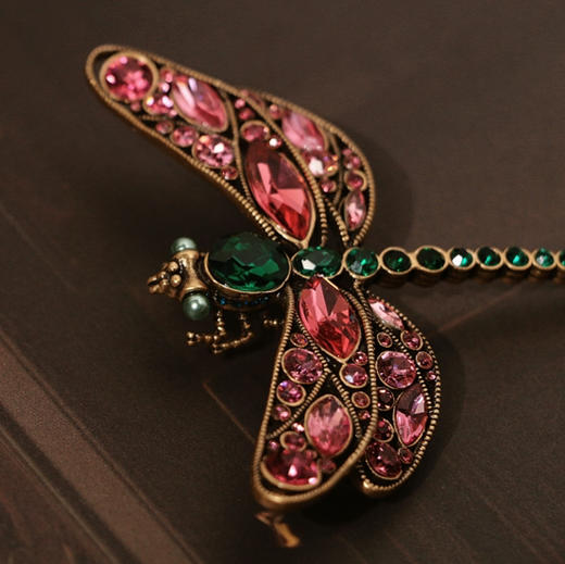 甄选·中古风 重工精制 蜻蜓胸针 商品图3