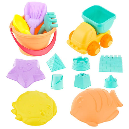 婴侍卫（BBG）儿童沙滩玩具套装戏水玩沙玩具 沙滩玩具套装（14件套）RJD-613 商品图0