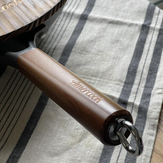 Amercook阿米尔 氮化系列无涂层32cm极铁炒锅（现新版发货为单侧导流口） 商品图1