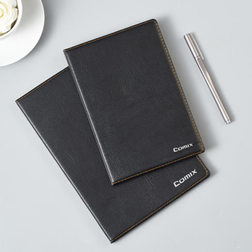 齐心皮面本CK4612简约系列（宽行距）25K 74张 / CK4611简约系列（宽行距）18K 74张 黑 商品图4