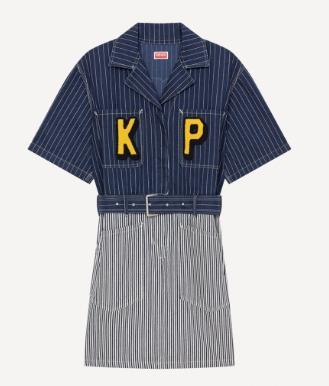 【特价商品不退不换】KENZO 连衣裙女  FD52DR2456F1-DM .COTTON 商品图0