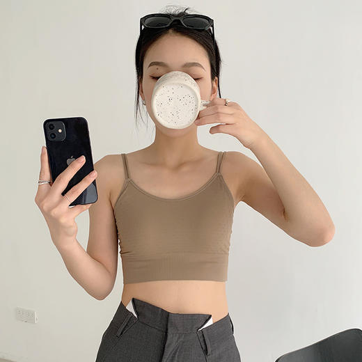 老米优品/🌸篙级美背！《无痕冰丝乳胶固定杯美背文胸》背交叉设计心动bra，一件满足多种需求~~凉爽透气，细节很赞！NY230601A 商品图2