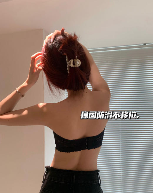 老米优品/女神款抹胸《花卉蕾丝🌼无肩带防走光bra》夏天一定要有的抹胸式文胸，小胸妹纸也可，不滑落，绝美细节！NY230601C 商品图3