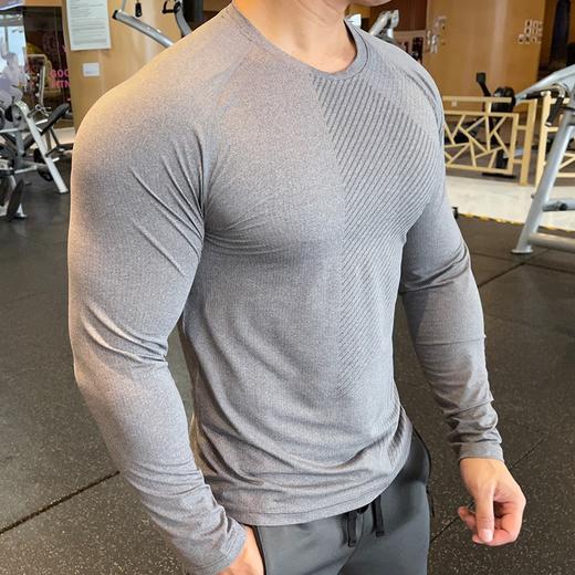 跃牌【跃LEAP-ACTIVE】系列运动T恤男款长袖 户外休闲宽松速干衣健身跑步训练长袖891 商品图3