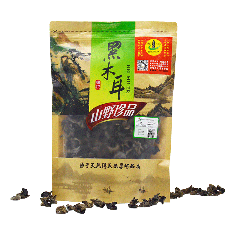 22℃商洛直播大赛 | 肉厚无根 农家干木耳 250g/袋