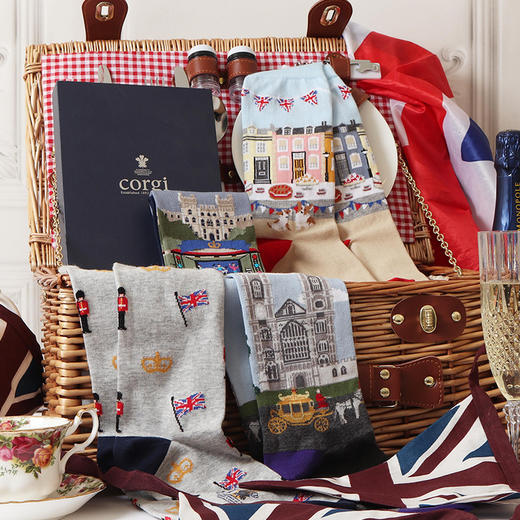 CORGI柯基英国进口国王加冕男士限量纪念袜中筒袜 商品图1