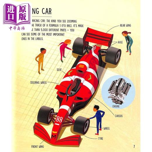 【中商原版】How to Build a Racing Car 如何制作赛车 英文原版 进口图书 儿童科普绘本 百科知识图书 儿童科学实验读物 精装 商品图2