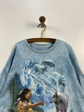 Y2K Vintage THE MOUNTAIN Tie-dyed 紮染 GILDAN 短袖T恤 _SST(XL)